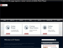 Tablet Screenshot of etguitars.com